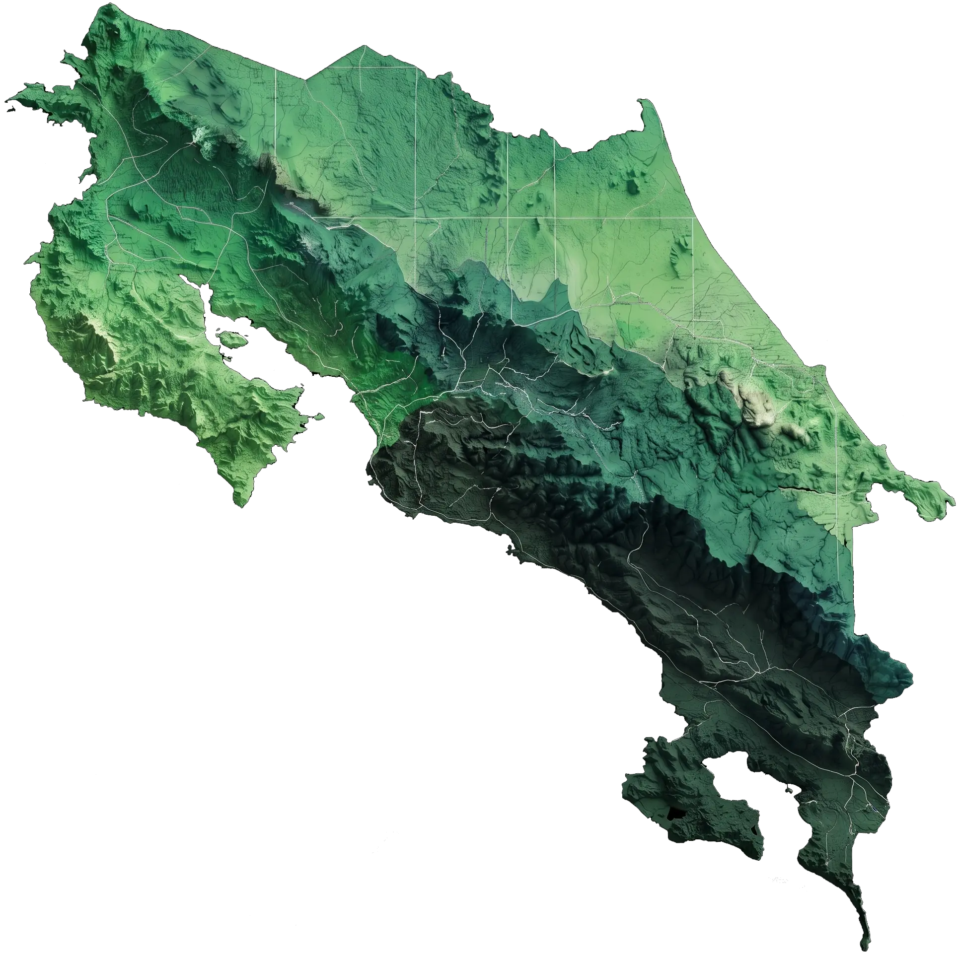 Costa Rica Birdwatching Map